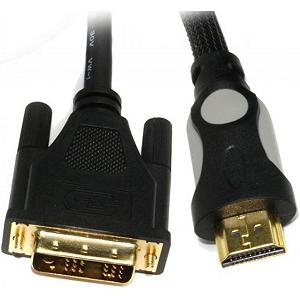 Кабель мультимедійний Viewcon HDMI to DVI 24+1pin M, 3.0m (VD 078-3m.) - Фото 1