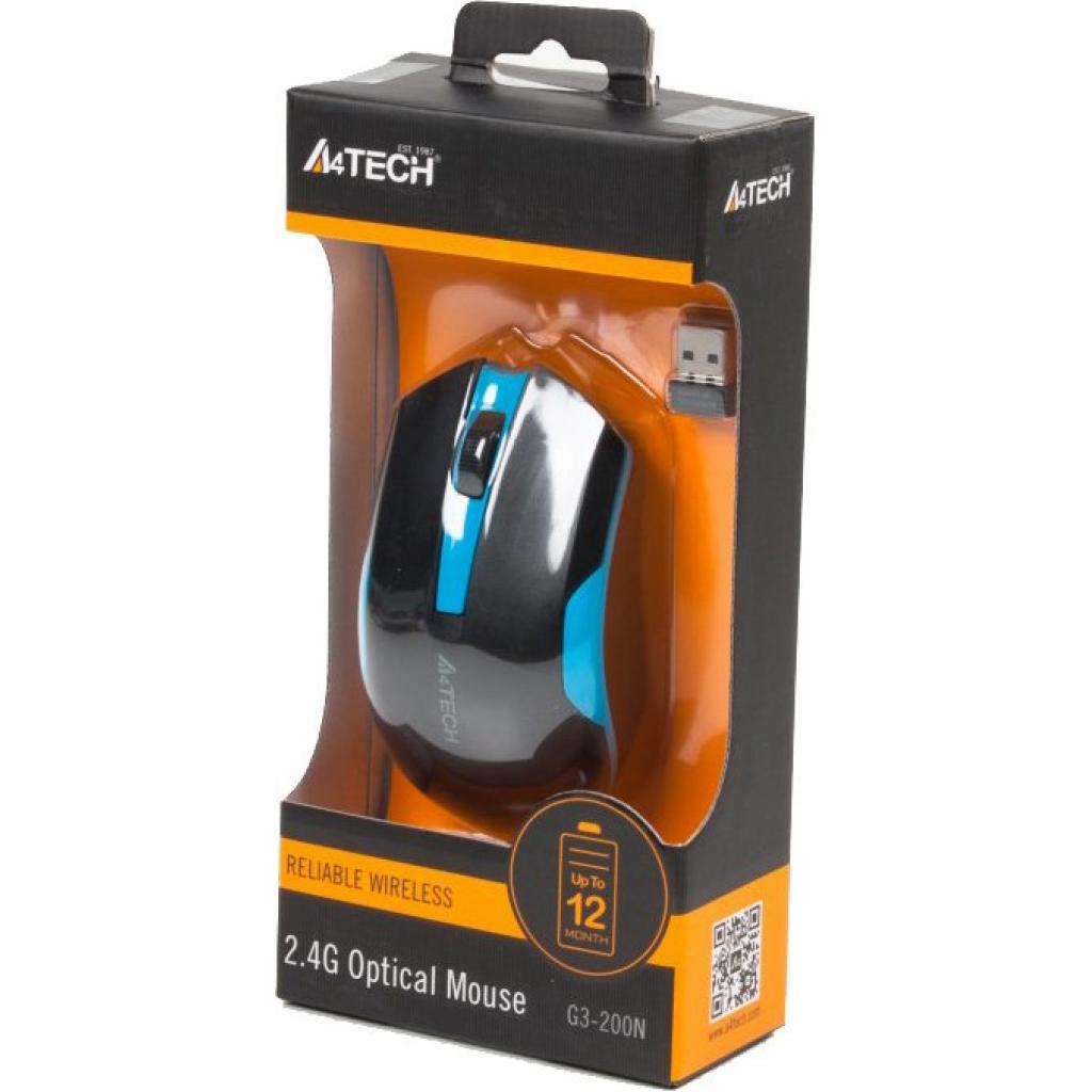 Компьютерная мышь A4Tech G3-200N Black+Blue (G3-200N), фото №4