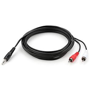 Кабель мультимедийный Vinga Jack 3.5mm M to 2xRCA 3 m (VCPDCJ35MRCA23BK) mp.test-s.org.ua - Фото 1