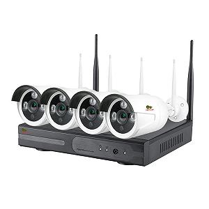 Комплекты видеонаблюдения Partizan Outdoor Wi-Fi  Kit IP-32 4xCAM+1xNVR (82075) - Фото 1