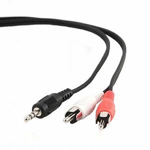 Кабель мультимедійний Cablexpert Jack 3.5mm папа/2RCA папа (CCA-458-15M) - Фото 1
