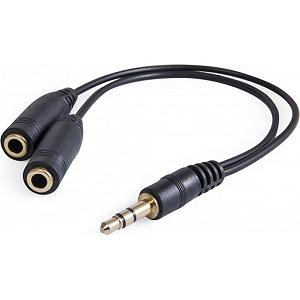 Кабель мультимедійний Defender Jack 3.5mm папа/2xJack 3.5mm мама (63001) - Фото 1