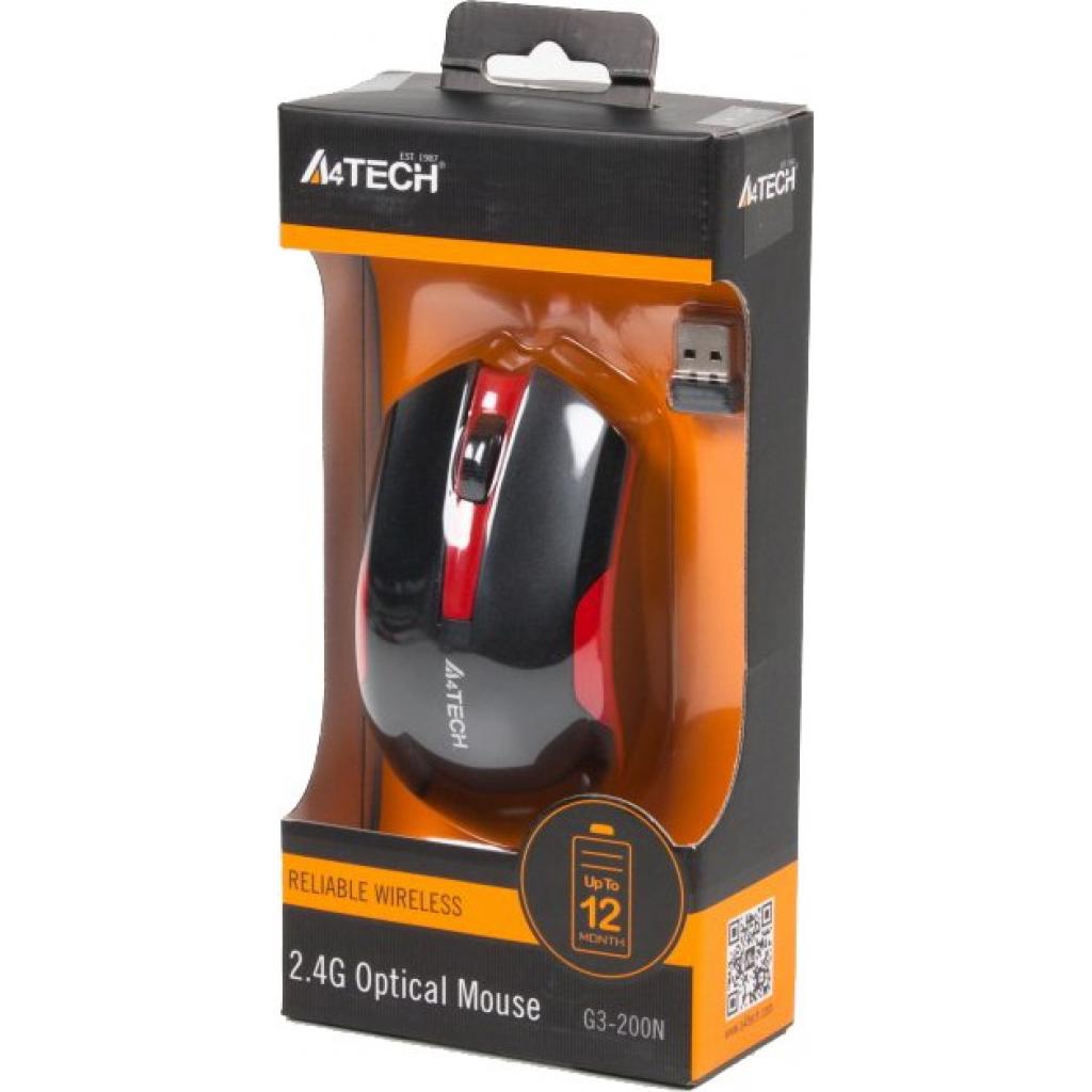 Компьютерная мышь A4Tech G3-200N Black+Red (G3-200N), фото №4