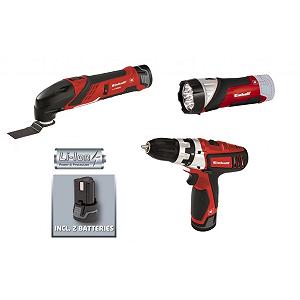 Шурупокрут Einhell TE-TK 12 Li аккумуляторный + фрезер + фонарь (4257191) - Фото 1