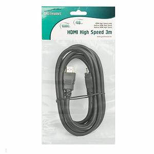Кабель мультимедійний Greenwave HDMI to HDMI  3.0m (R0004729) mp.test-s.org.ua - Фото 1