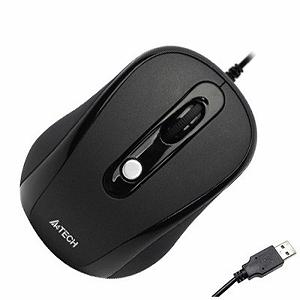 Мишка A4Tech N-250X-1 USB Black‎ (N-250X-1) - Фото 1