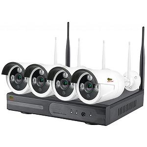 Комплект відеоспростереження Partizan Outdoor Wi-Fi  Kit IP-33 4xCAM+1xNVR (82074) - Фото 1
