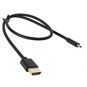 Кабель мультимедійний EXTRADIGITAL micro HDMI to HDMI 0.5m (KBD1678) - Фото 1