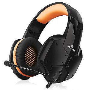 Навушники REAL-EL GDX-7700 SURROUND 7.1 black-orange (EL124100016) - Фото 1