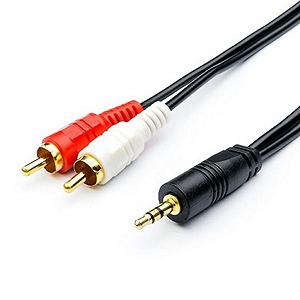 Кабель мультимедійний Atcom Jack 3.5mm папа/2RCA папа (10708) - Фото 1
