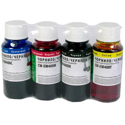 Чернила Colorway Epson SC 67/87/79 CX3xxx-6xxx (4х100мл) BK/С/M/Y (CW-EW400SET01), фото №1