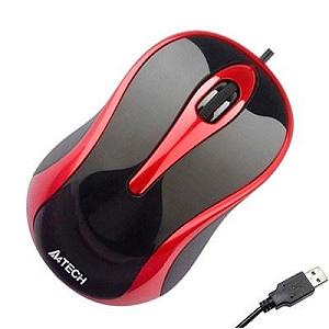Мишка A4Tech N-350-2 Red+Black (N-350-2) - Фото 1