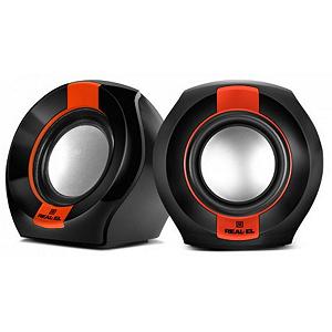Акустична система REAL-EL S-50 black-red (S-50 black-red) - Фото 1