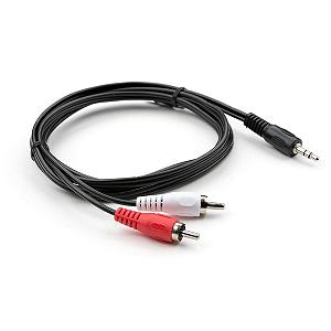 Кабель мультимедийный Vinga Jack 3.5mm M to 2xRCA 1.5 m (VCPDCJ35MRCA21.5BK) mp.test-s.org.ua - Фото 1