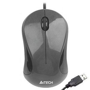 Мишка A4Tech N-320-1 USB Glossy Gray (N-320-1) - Фото 1