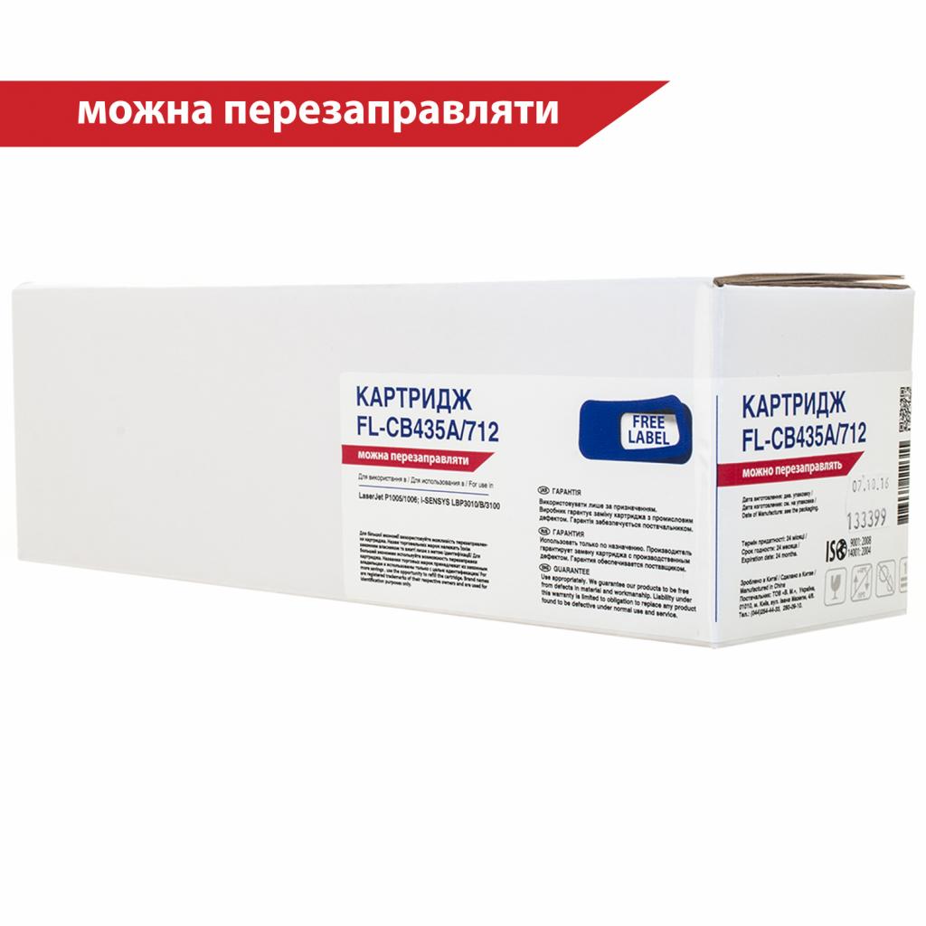 Картридж FREE Label HP LJ CB435A/CANON 712 (FL-CB435A/712), фото №1
