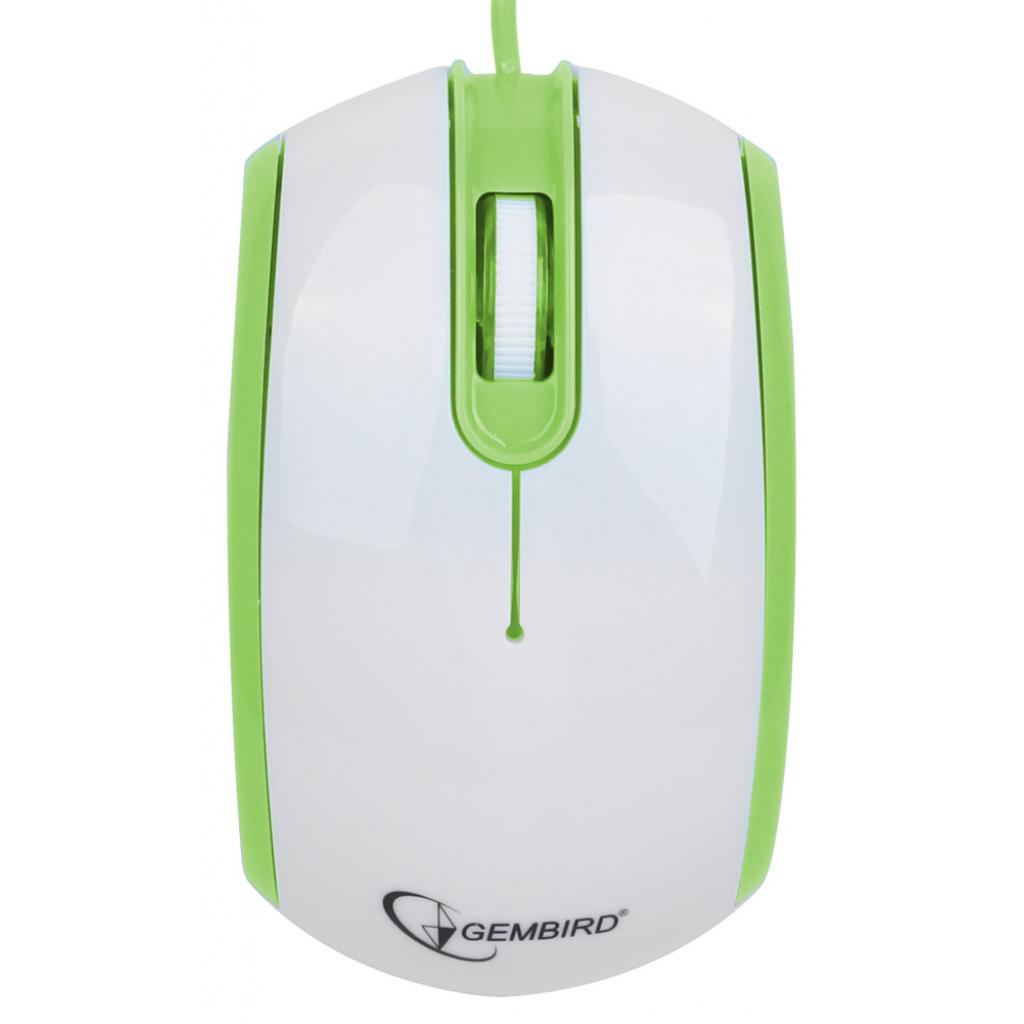 Мишка Gembird MUS-105-G White-Green (MUS-105-G), фото №2
