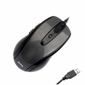 Мышь A4Tech N-708X Glossy Grey (N-708X) - Фото 1