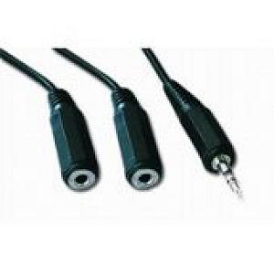 Кабель мультимедійний Cablexpert Jack 3.5 mm M to 2xJack 3.5 mm F 5.0m (CCA-415) - Фото 1