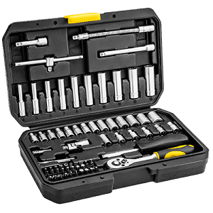 Набір інструментів Topex 38D693, 1/4 ", 72 шт. (38D693) - Фото 1