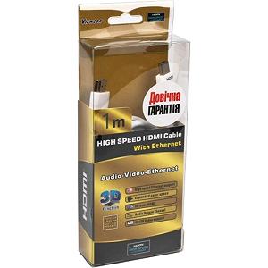 Кабель мультимедійний Viewcon HDMI to HDMI  1.0m (VD 161-1m.) mp.test-s.org.ua - Фото 1