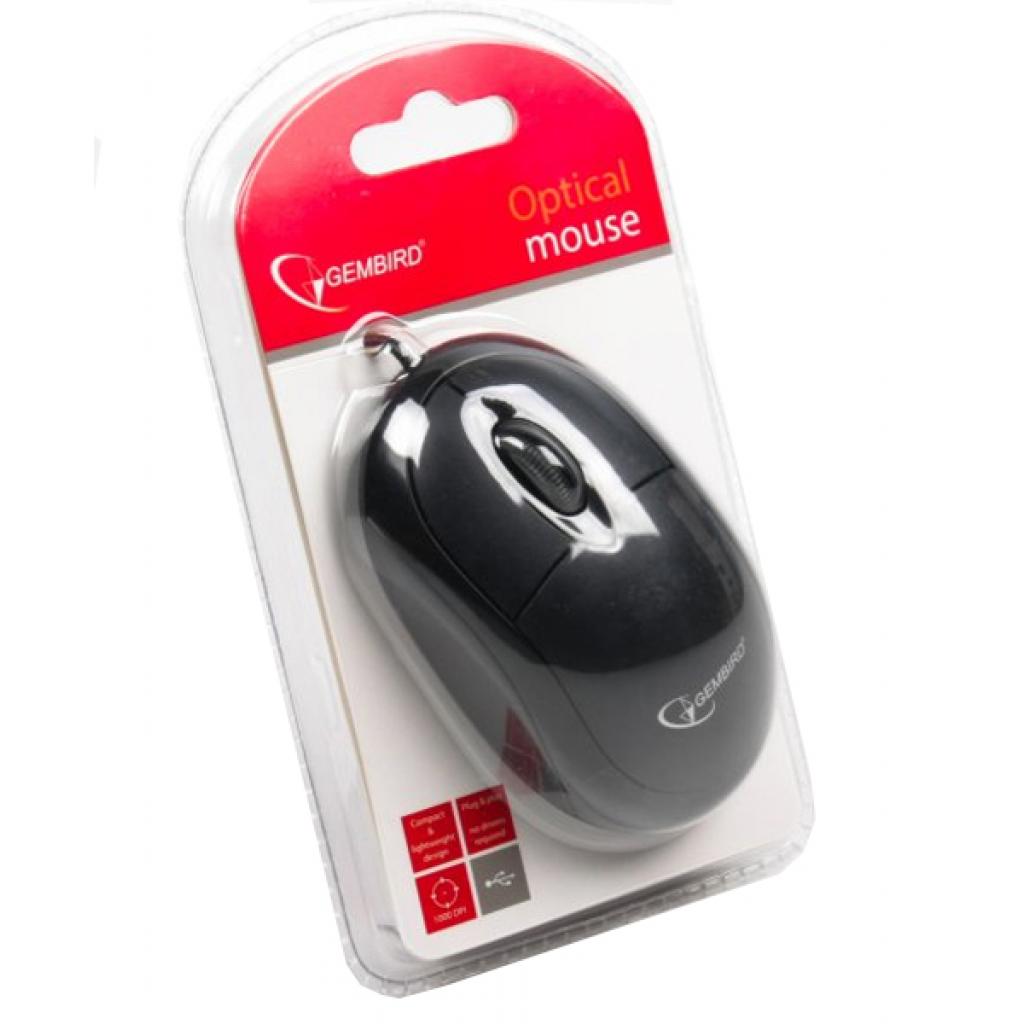 Мишка Gembird MUS-U-01 Black USB (MUS-U-01), фото №4
