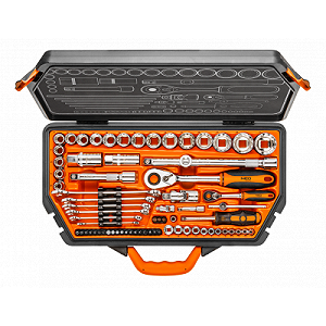 Наборы инструментов NEO tools сменных головок 1/2 ", 1/4" 71 шт. (08-635) - Фото 1