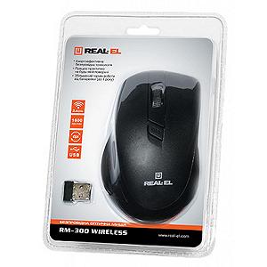 Компьютерная мышь REAL-EL RM-300 black-grey (RM-300) mp.test-s.org.ua - Фото 1