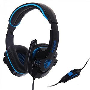 Навушники Sades Gpower Black/Blue (SA708-B-BL) mp.test-s.org.ua - Фото 1