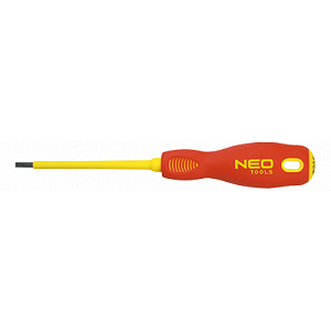 Отвертки Neo шлицевая  4.0 x 100 мм, (1000 В), CrMo (04-053) - Фото 1