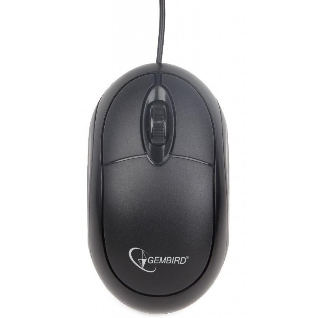 Мишка Gembird MUS-U-01 Black USB (MUS-U-01), фото №2