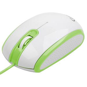 Мишка Gembird MUS-105-G White-Green (MUS-105-G) - Фото 1