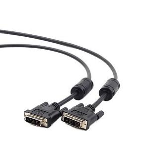 Кабель мультимедийный Cablexpert DVI to DVI 18pin, 1.8m (CC-DVI-BK-6) - Фото 1