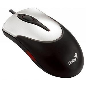 Мишка Genius NS-100 USB Black/Silver (31010232100) - Фото 1