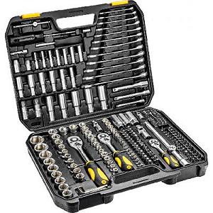 Набір інструментів Topex 219 шт., 1/2 ", 3/8", 1/4 ", CrV (38D852) - Фото 1