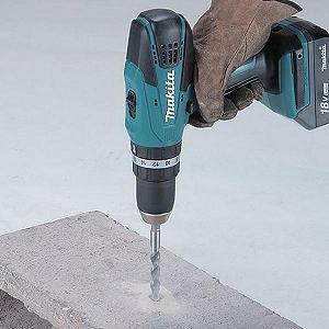 Шурупокрут Makita HP457DWE с ударом, 18В G-battery, 1,5Аг, 42 / 24Нм (HP457DWE) mp.test-s.org.ua - Фото 1