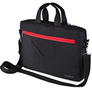 Сумки для ноутбуков Vinga 15.6" NB250BR black-red (NB250BR) - Фото 1