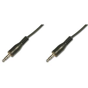 Кабель мультимедійний Digitus Jack 3.5mm M/Jack 3.5mm M 1.5m (AK-510100-015-S) - Фото 1