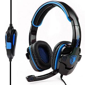Навушники Sades Gpower Black/Blue (SA708-B-BL) - Фото 1