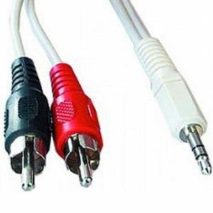 Кабель мультимедийный Cablexpert Jack 3.5mm папа/2RCA папа (CCA-458-10M) - Фото 1