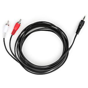 Кабель мультимедийный Vinga Jack 3.5mm M to 2xRCA 3 m (VCPDCJ35MRCA23BK) - Фото 1