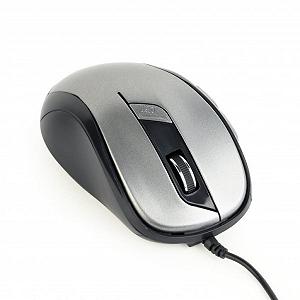 Мишка Gembird MUS-6B-01-BG Black/Grey USB (MUS-6B-01-BG) - Фото 1