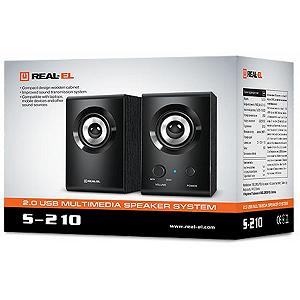 Акустическая система REAL-EL S-210 black (S-210 black) mp.test-s.org.ua - Фото 1