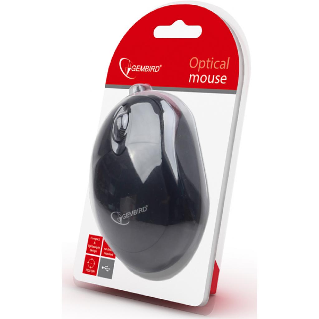 Мишка Gembird MUS-U-01 Black USB (MUS-U-01), фото №5
