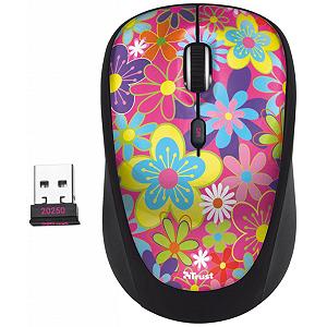 Компьютерная мышь Trust Yvi Wireless Mouse flower power (20250) mp.test-s.org.ua - Фото 1