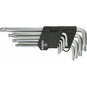Наборы инструментов Topex ключи шестигранные Torx T10-T50, набор 9 шт.*1 уп. (35D961) - Фото 1
