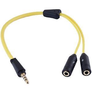 Кабель мультимедійний GEMIX Jack 3.5mm папа/2xJack 3.5mm мама (Art.GC 1830) - Фото 1