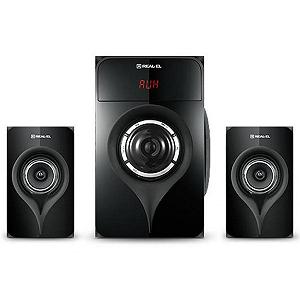 Акустические системы (колонки) REAL-EL M-370 black (M-370 black) mp.test-s.org.ua - Фото 1