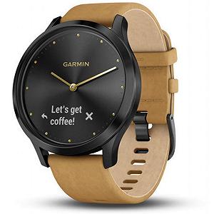 Смарт-годинник Garmin Vivomove HR Premium Black / Tan Regular Black (010-01850-00/A0) - Фото 1