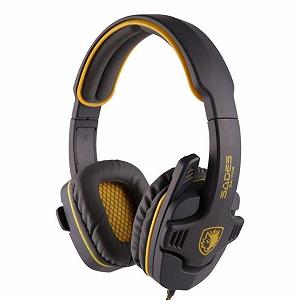 Навушники Sades Gpower Grey/Yellow (SA708-G-Y) - Фото 1